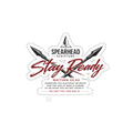 Stay Ready Die-Cut Sticker — Spearhead Scripture Matthew 24:44 Inspirational Faith Sticker