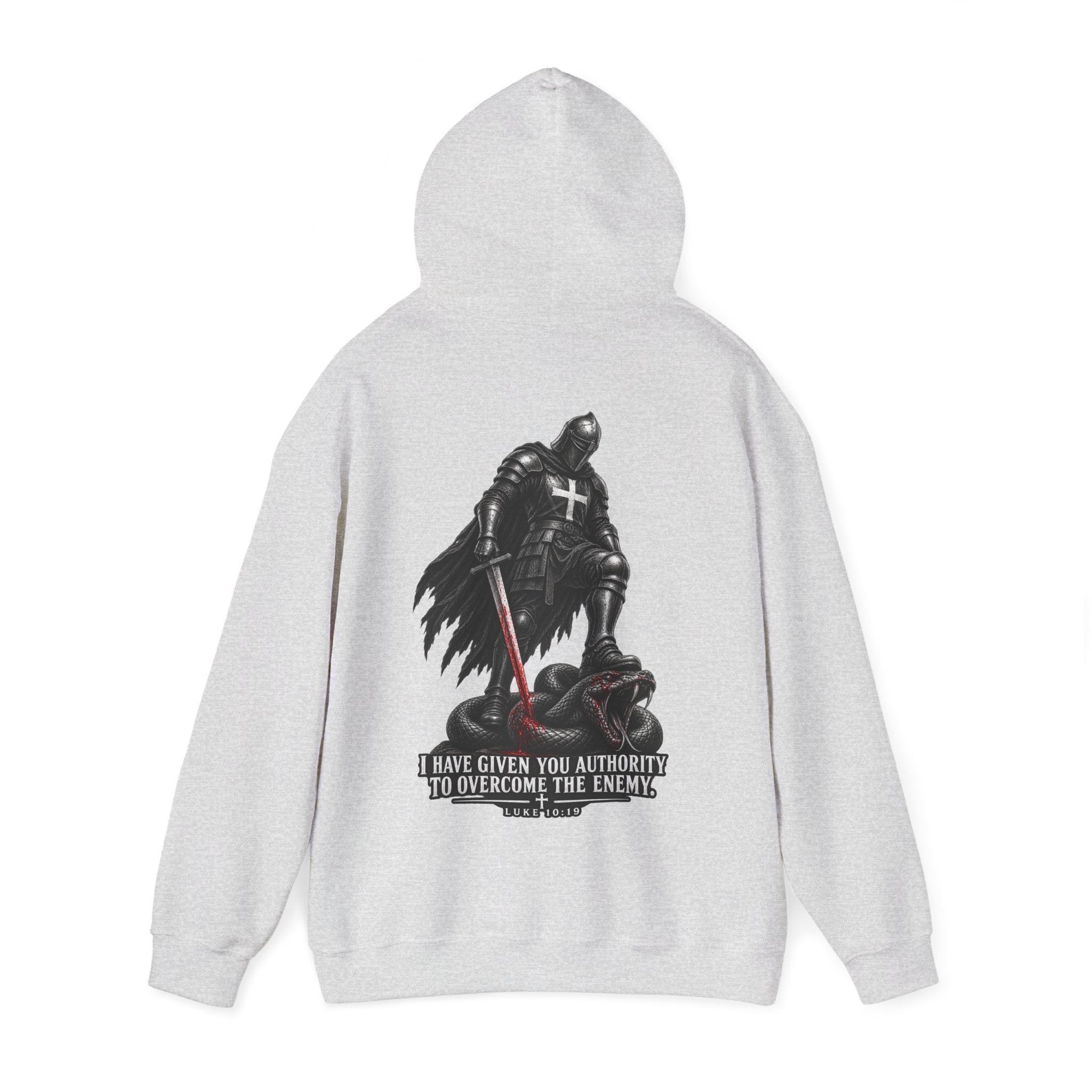 Authority to Overcome the Enemy" Graphic Hoodie.