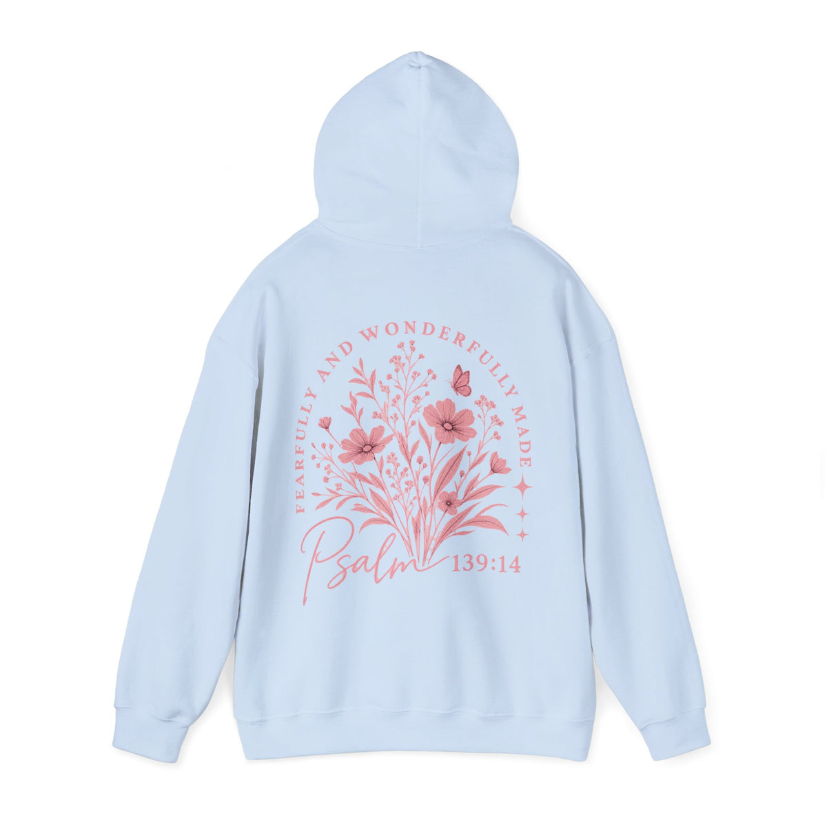 Fearfully & Wonderfully Made Floral Hoodie — Psalm 139:14