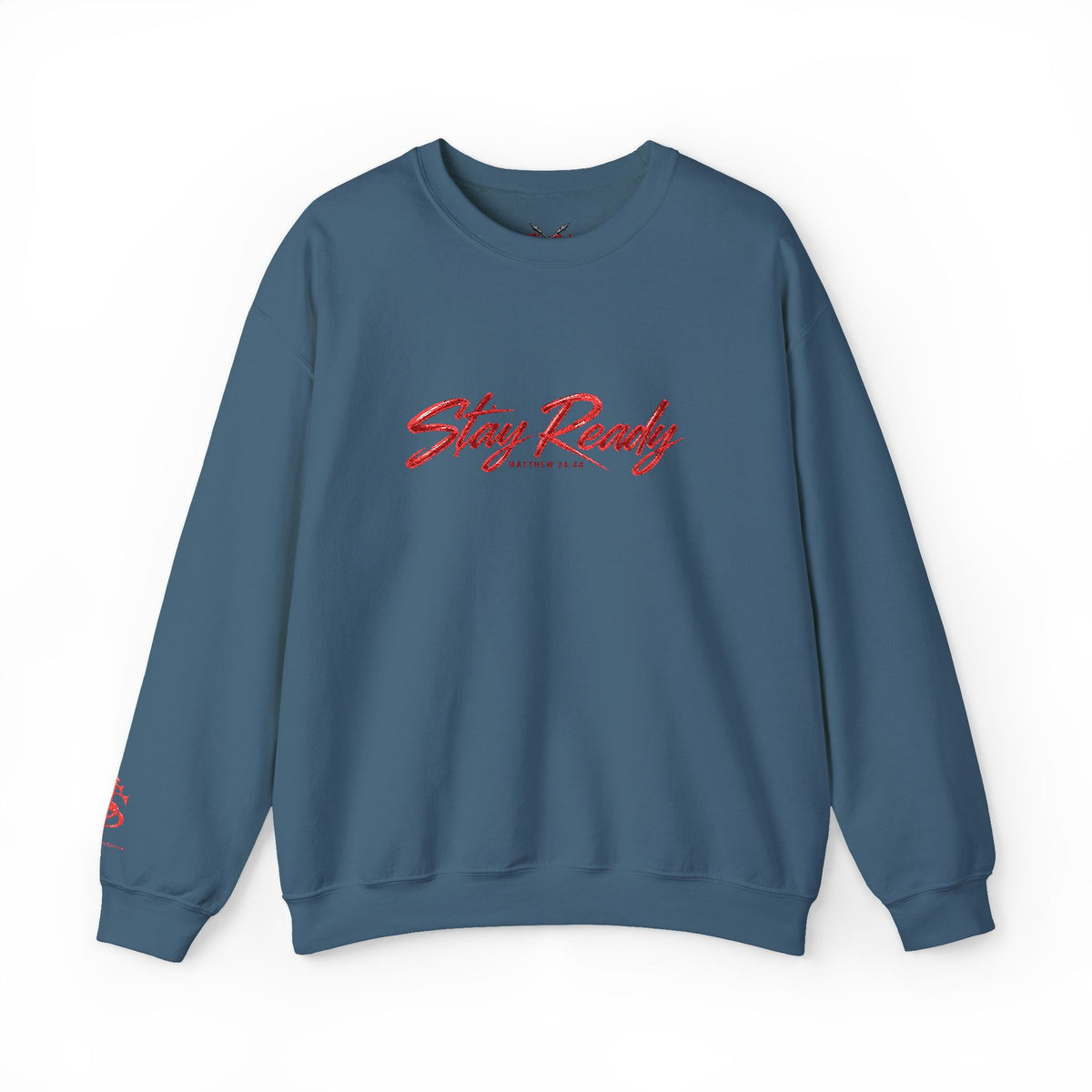 Stay Ready Embroidered Crewneck