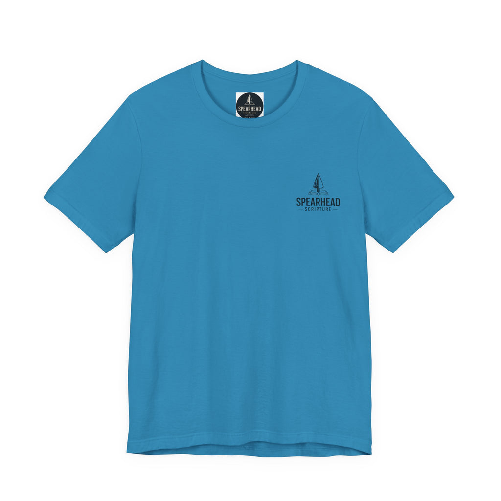 Christian Knight T-Shirt — "Be Strong in the Lord" Bible Verse Tee