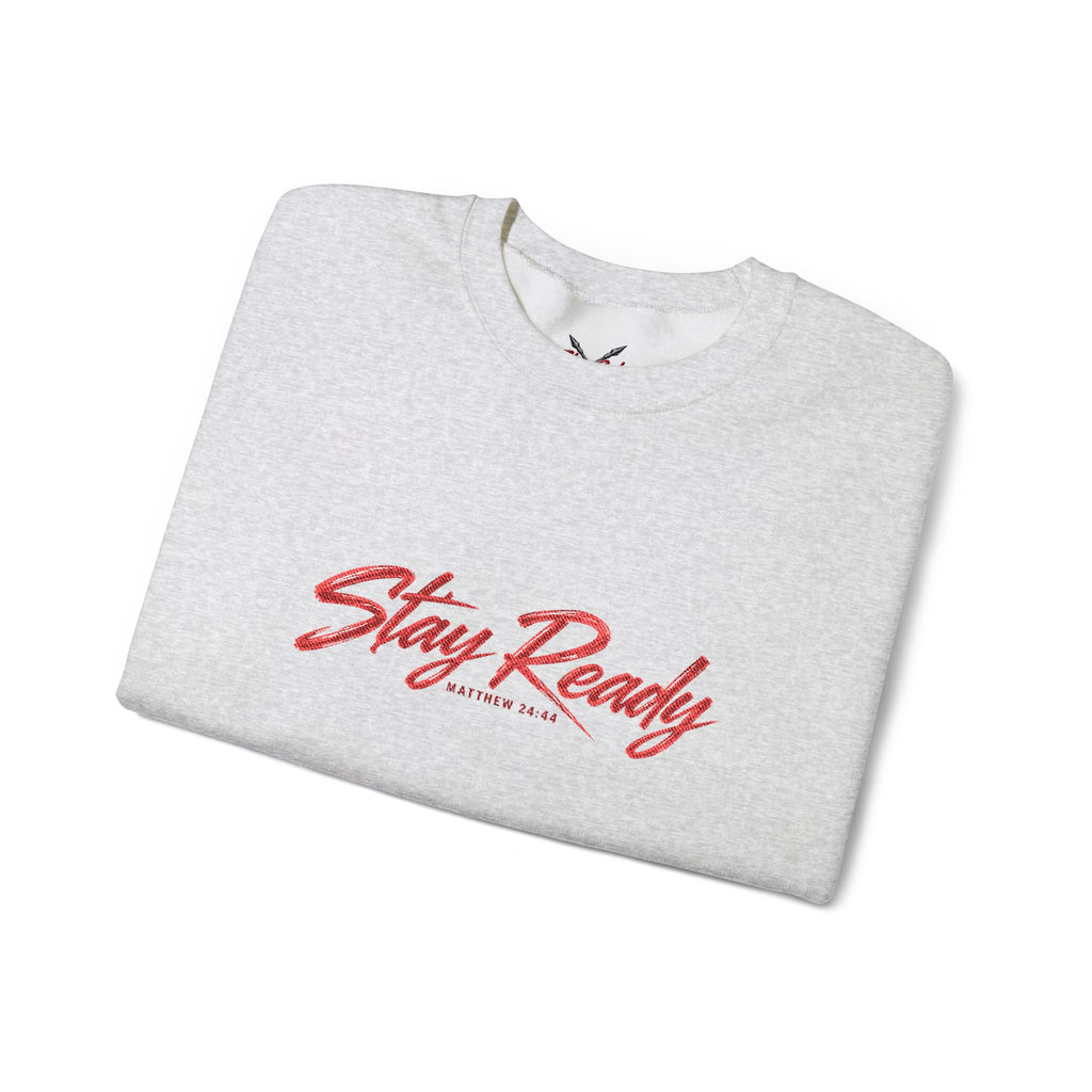Stay Ready Embroidered Crewneck