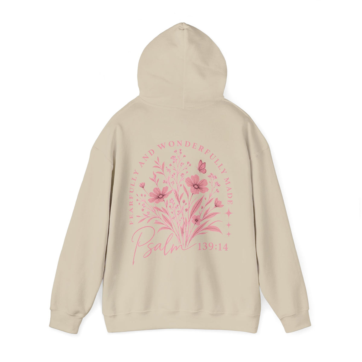 Fearfully & Wonderfully Made Floral Hoodie — Psalm 139:14