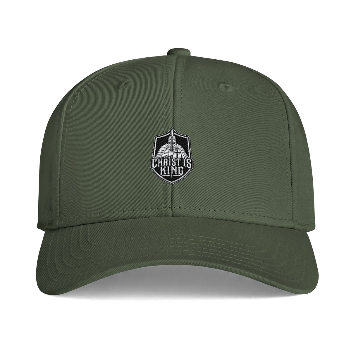 Christ Is King Shield Embroidered Cap
