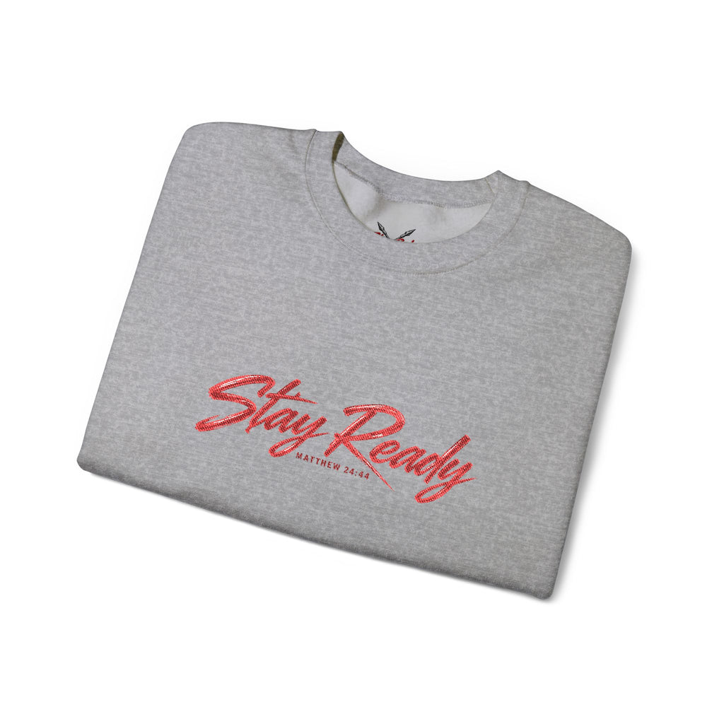Stay Ready Embroidered Crewneck