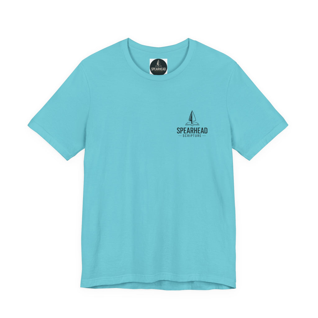 Christian Tee — "Love Like Jesus. Fight Like a Warrior." 1 Corinthians 16:13