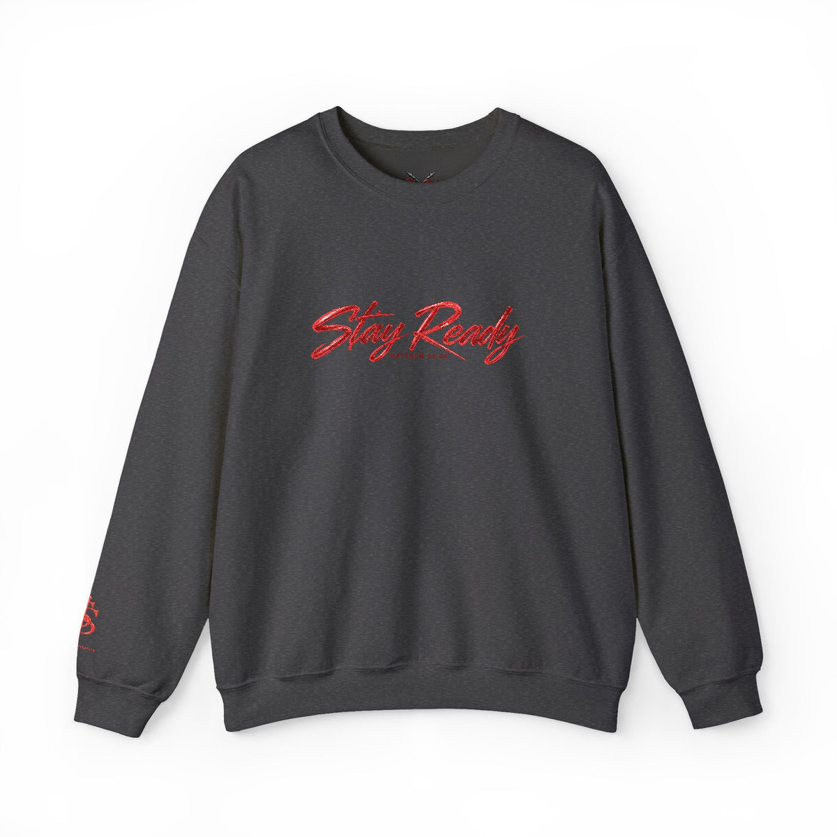 Stay Ready Embroidered Crewneck