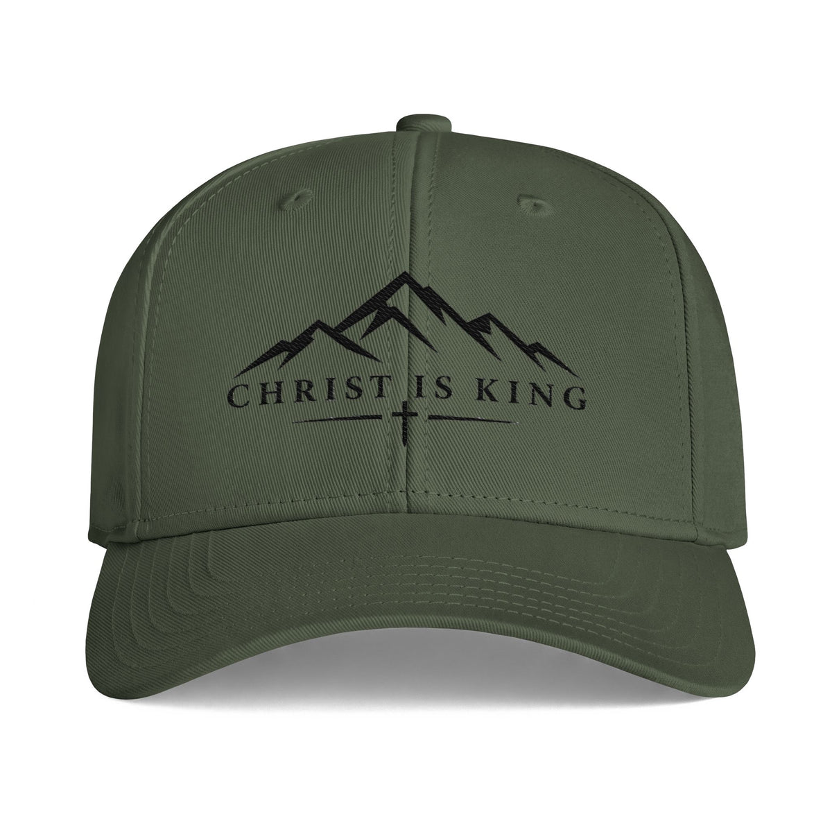 Embroidered Christ Is King Mountain Cap