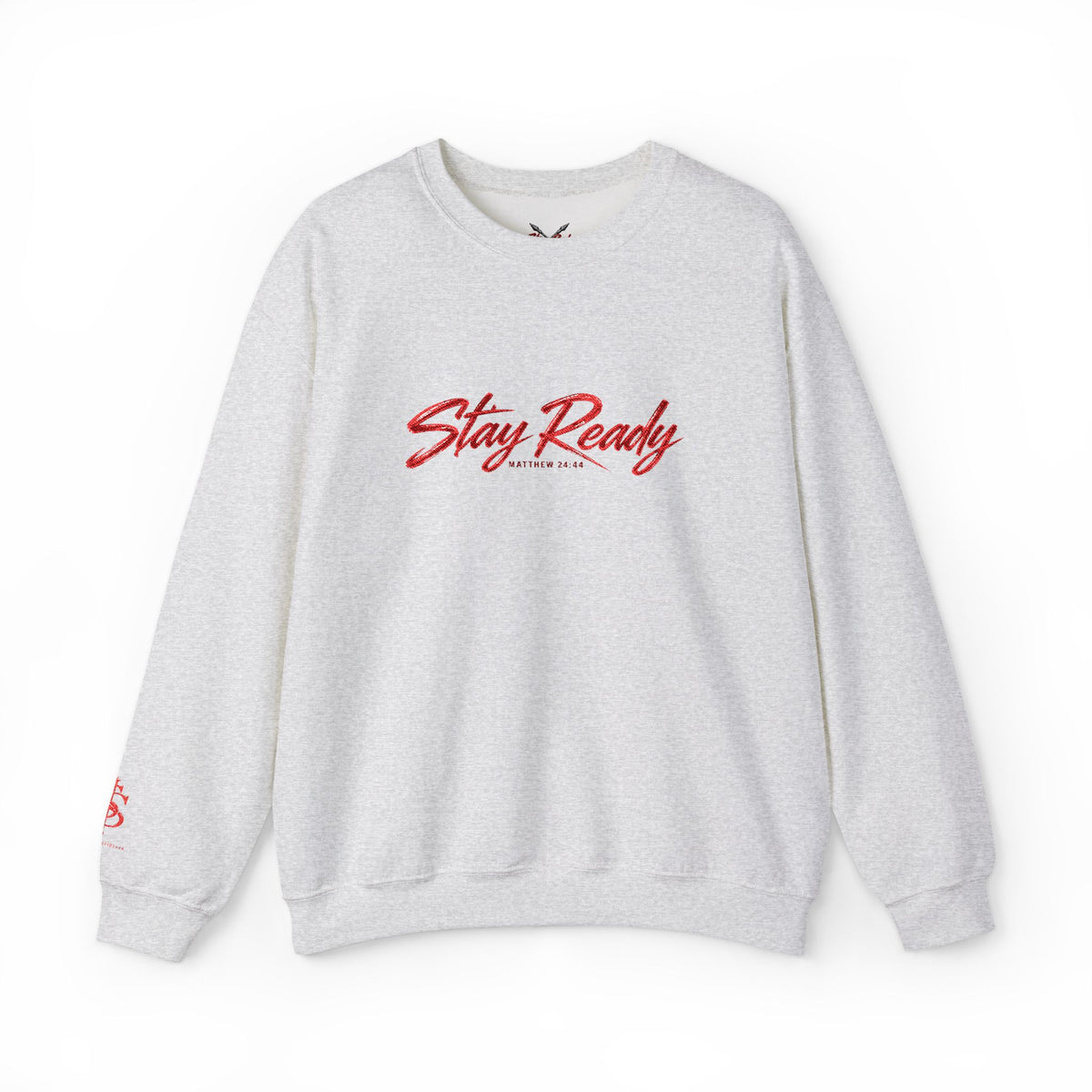 Stay Ready Embroidered Crewneck