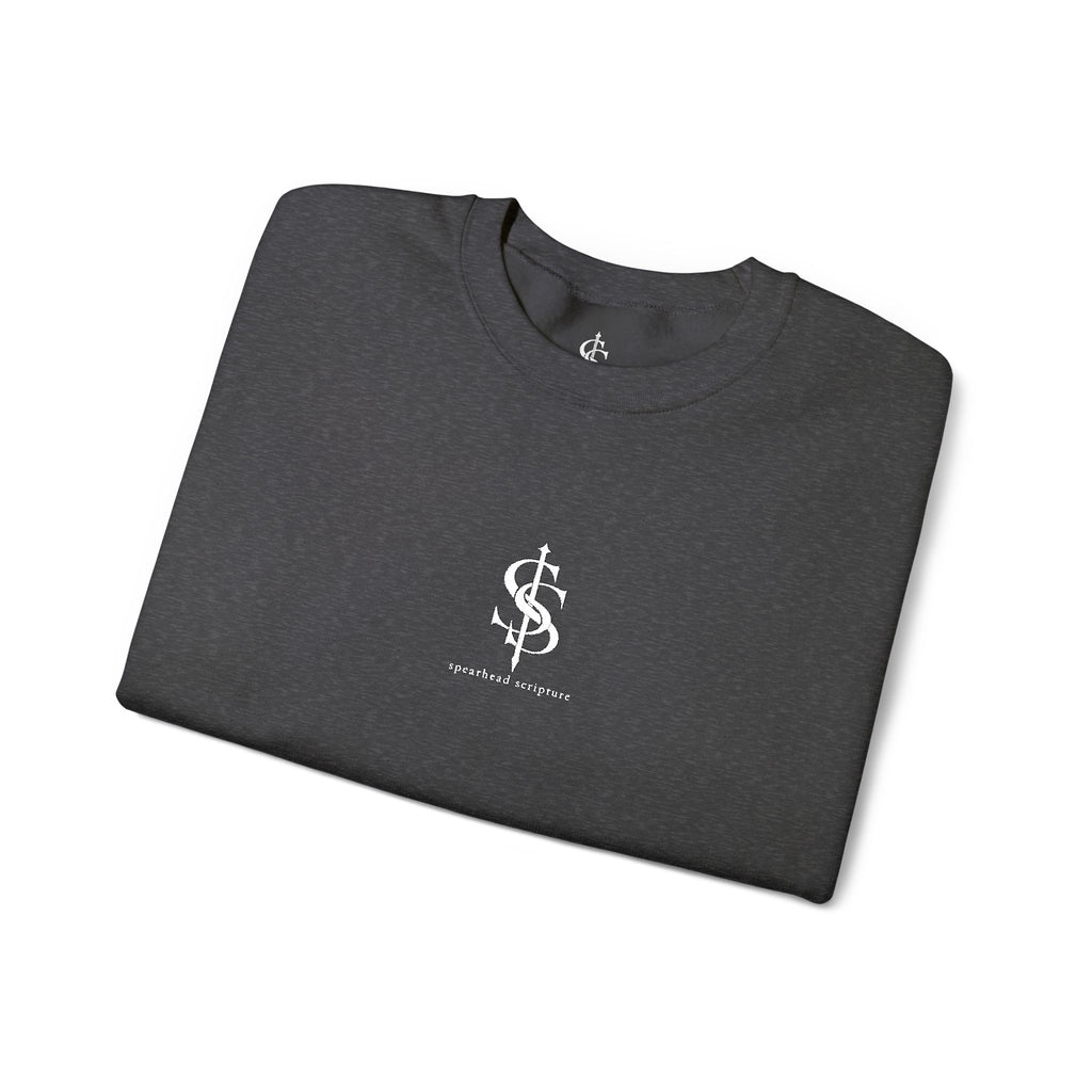 Spearhead Scripture Small Logo Embroidered Crewneck