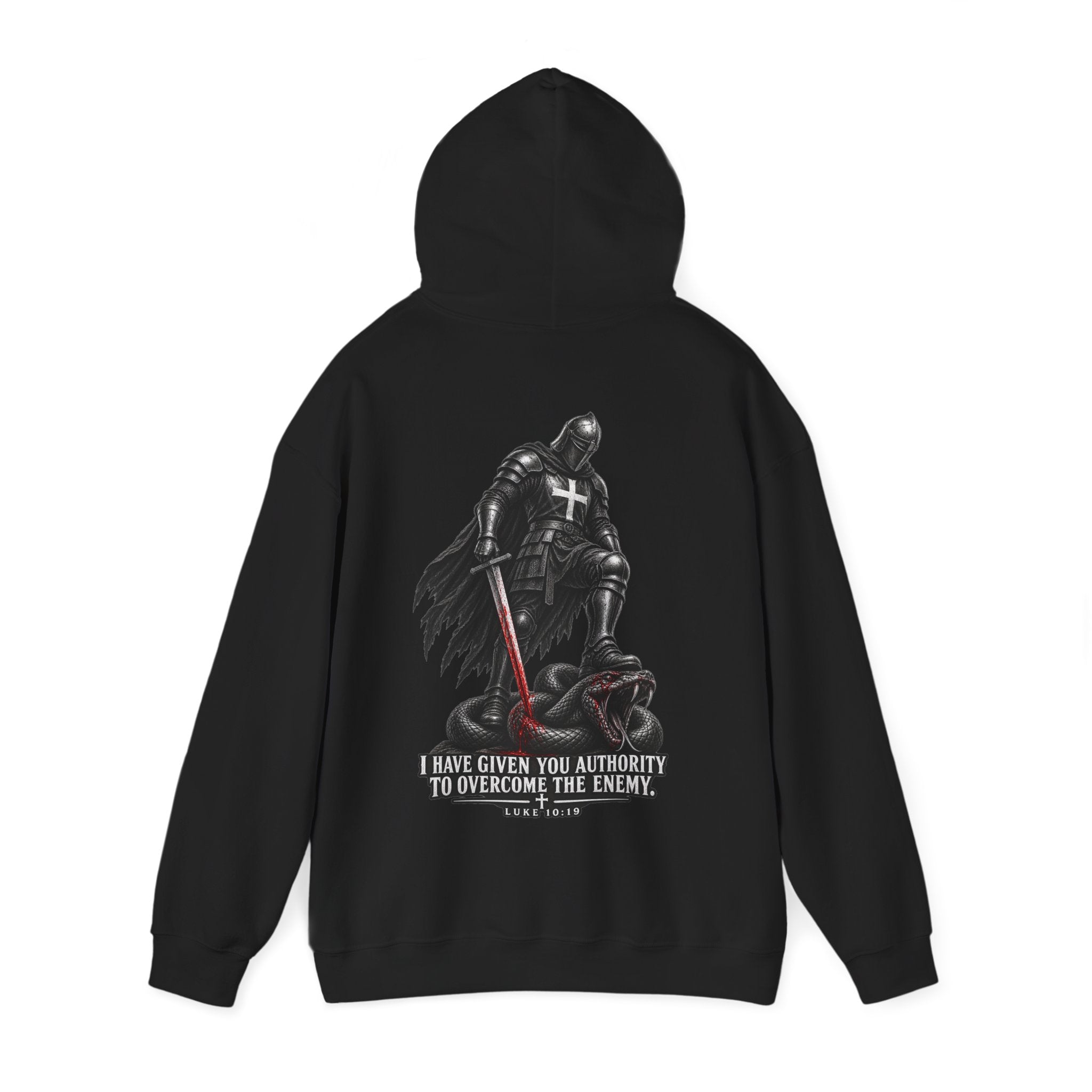 Authority to Overcome the Enemy" Graphic Hoodie.