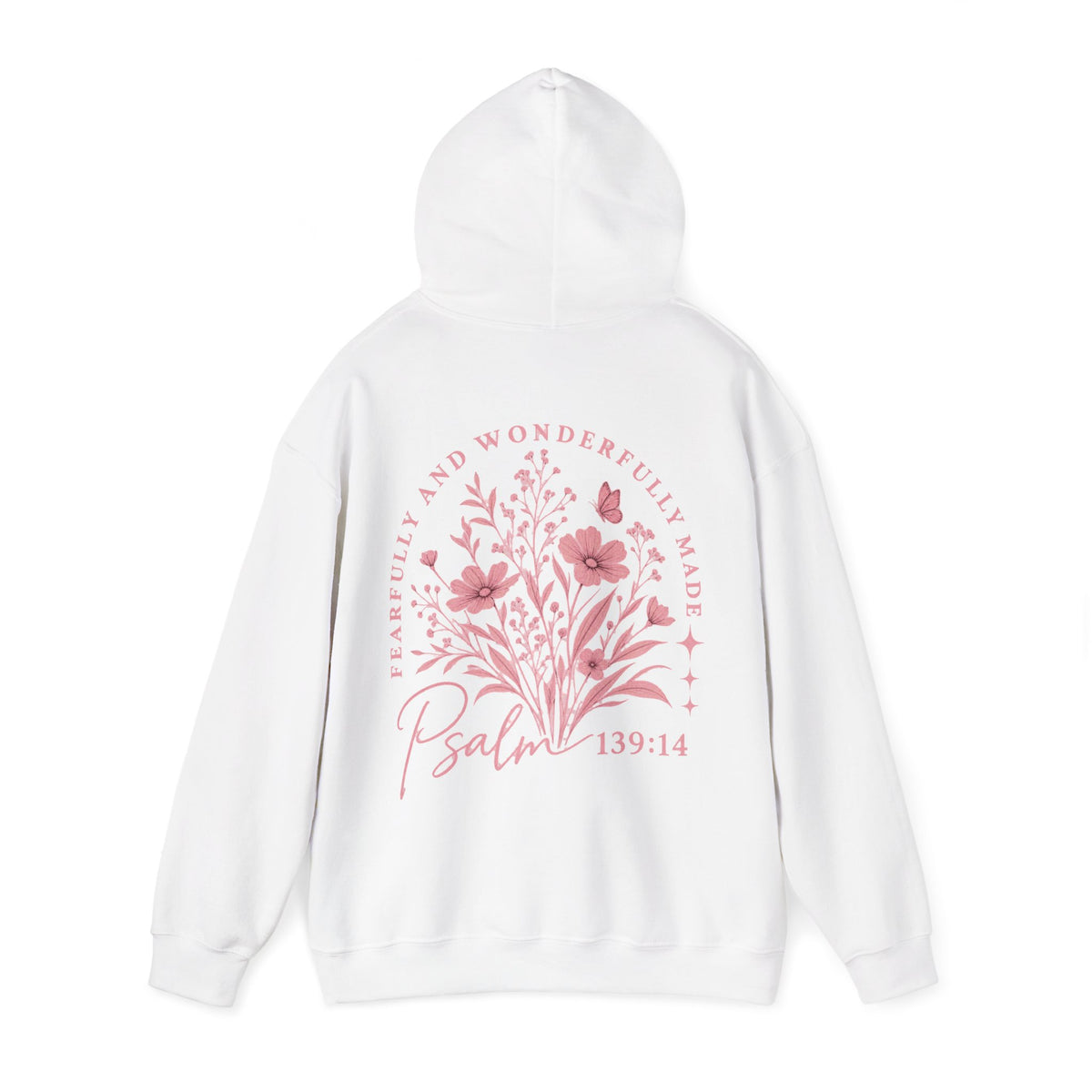 Fearfully & Wonderfully Made Floral Hoodie — Psalm 139:14