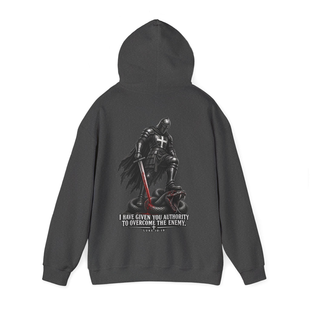 Authority to Overcome the Enemy" Graphic Hoodie.