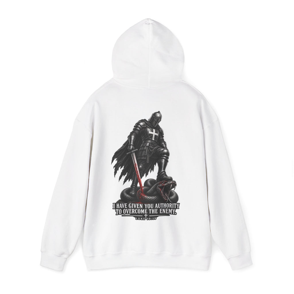 Authority to Overcome the Enemy" Graphic Hoodie.