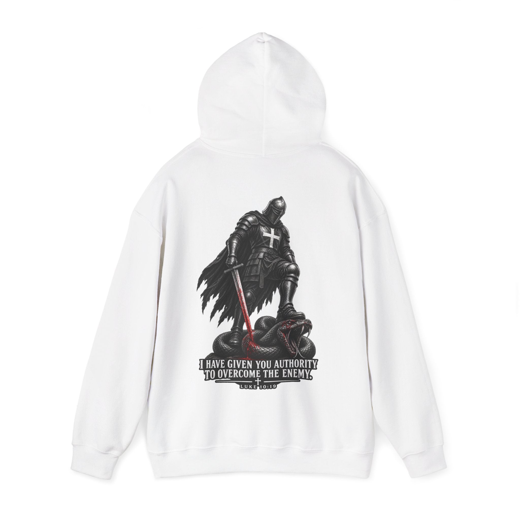 Authority to Overcome the Enemy" Graphic Hoodie.