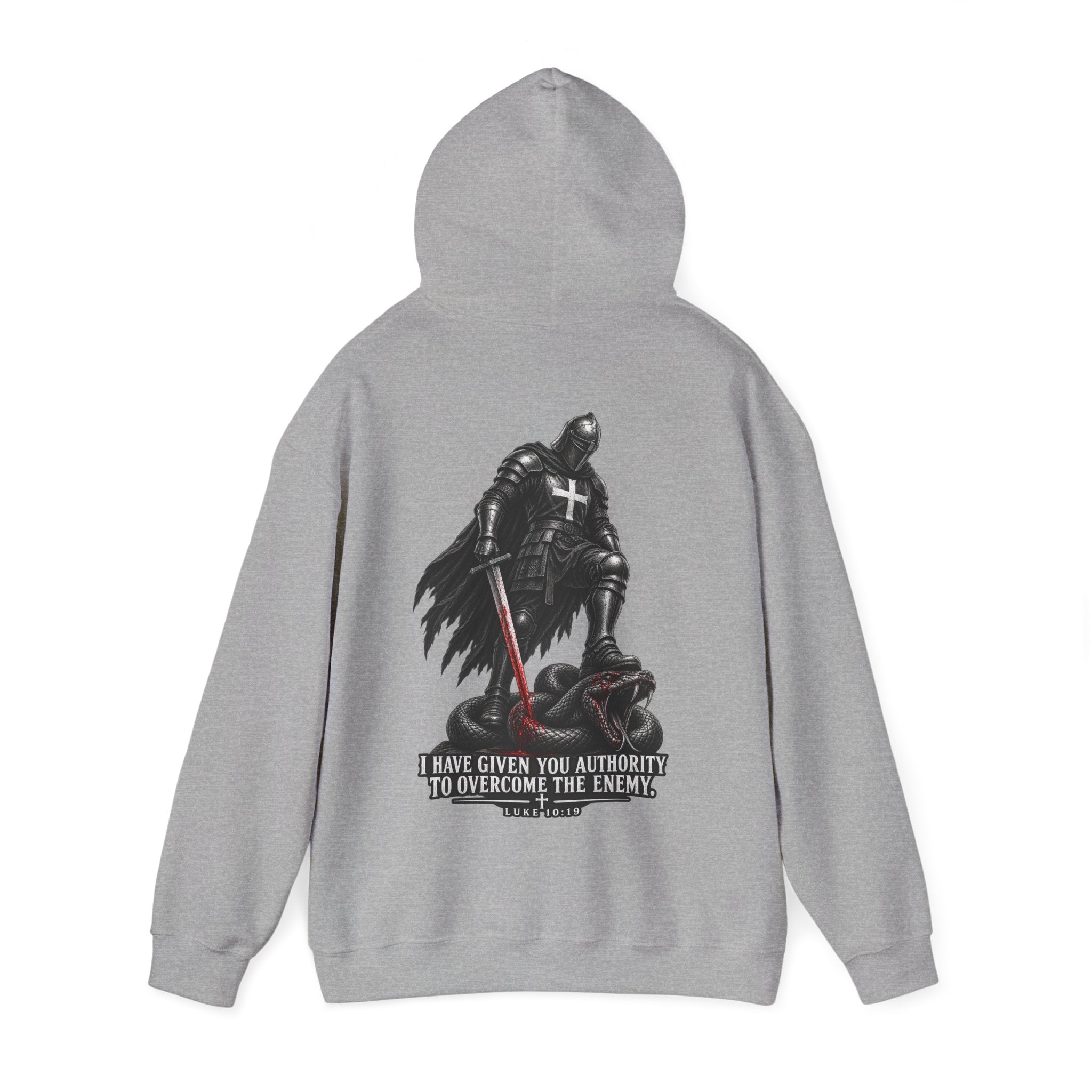Authority to Overcome the Enemy" Graphic Hoodie.