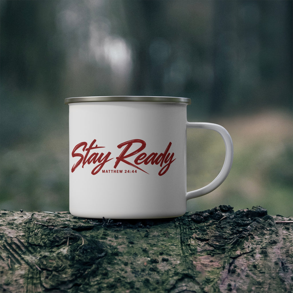 Stay Ready Enamel Camp Mug — 355 mL