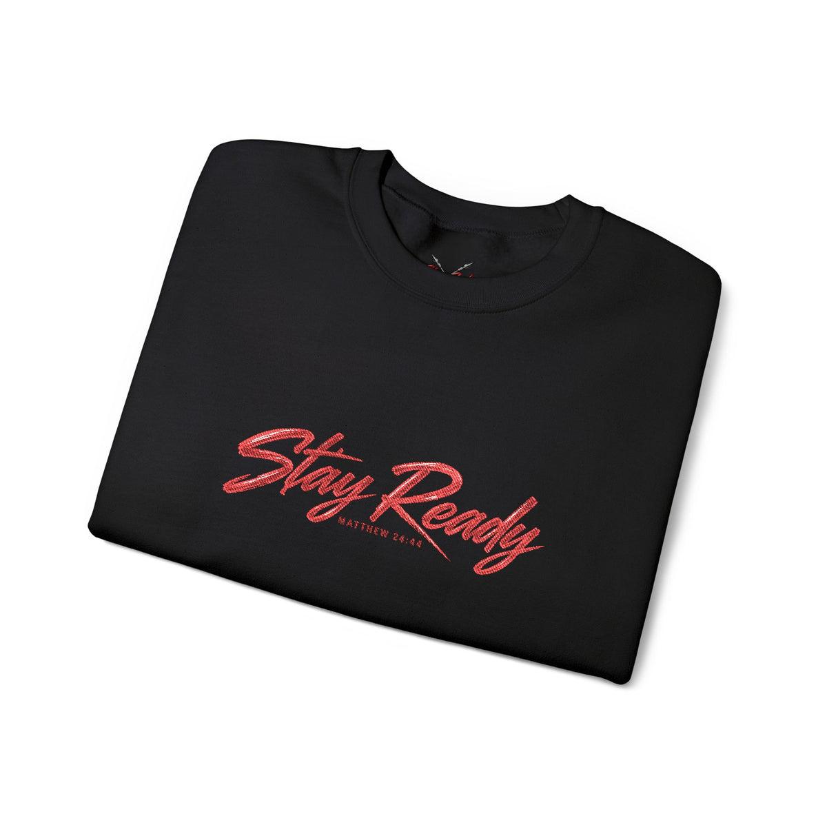 Stay Ready Embroidered Crewneck