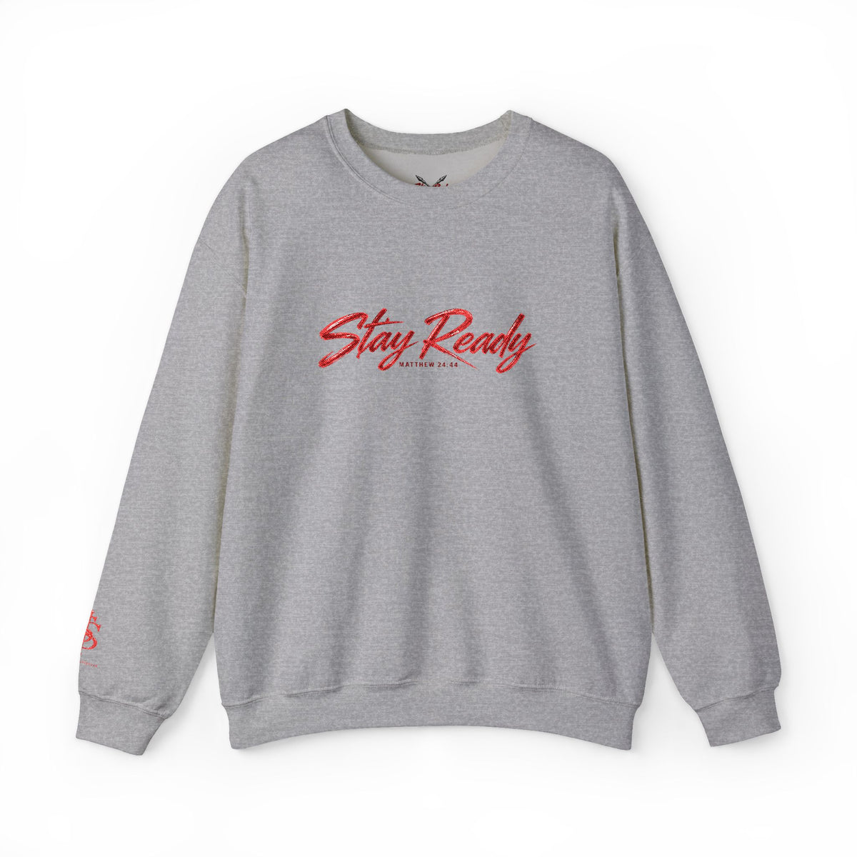 Stay Ready Embroidered Crewneck