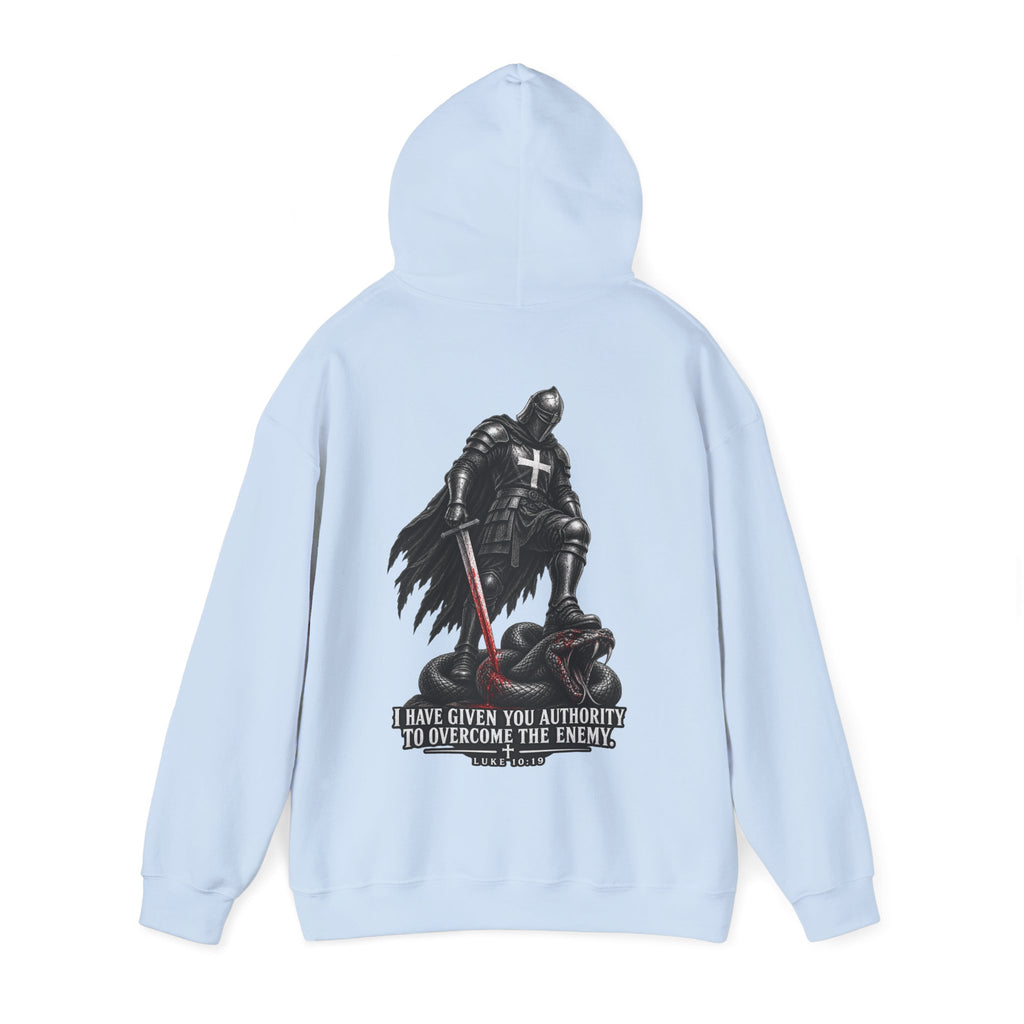 Authority to Overcome the Enemy" Graphic Hoodie.