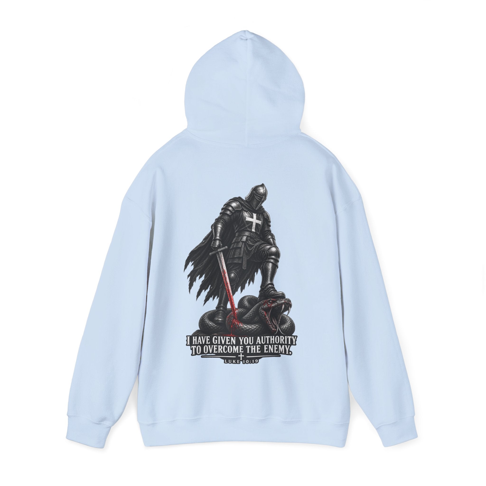 Authority to Overcome the Enemy" Graphic Hoodie.