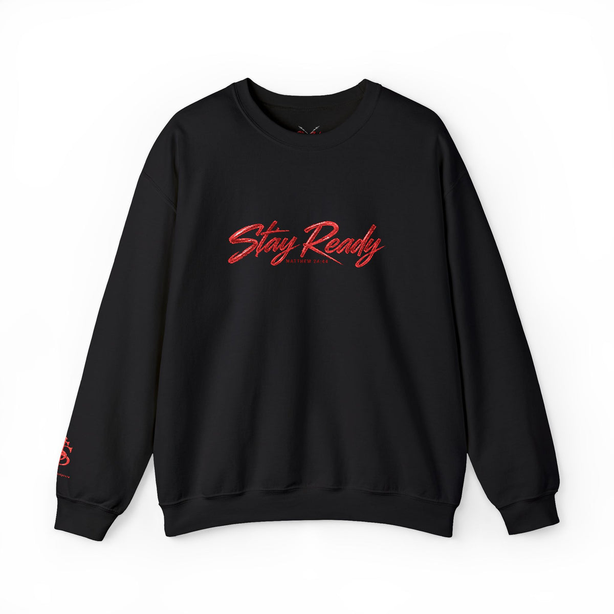 Stay Ready Embroidered Crewneck