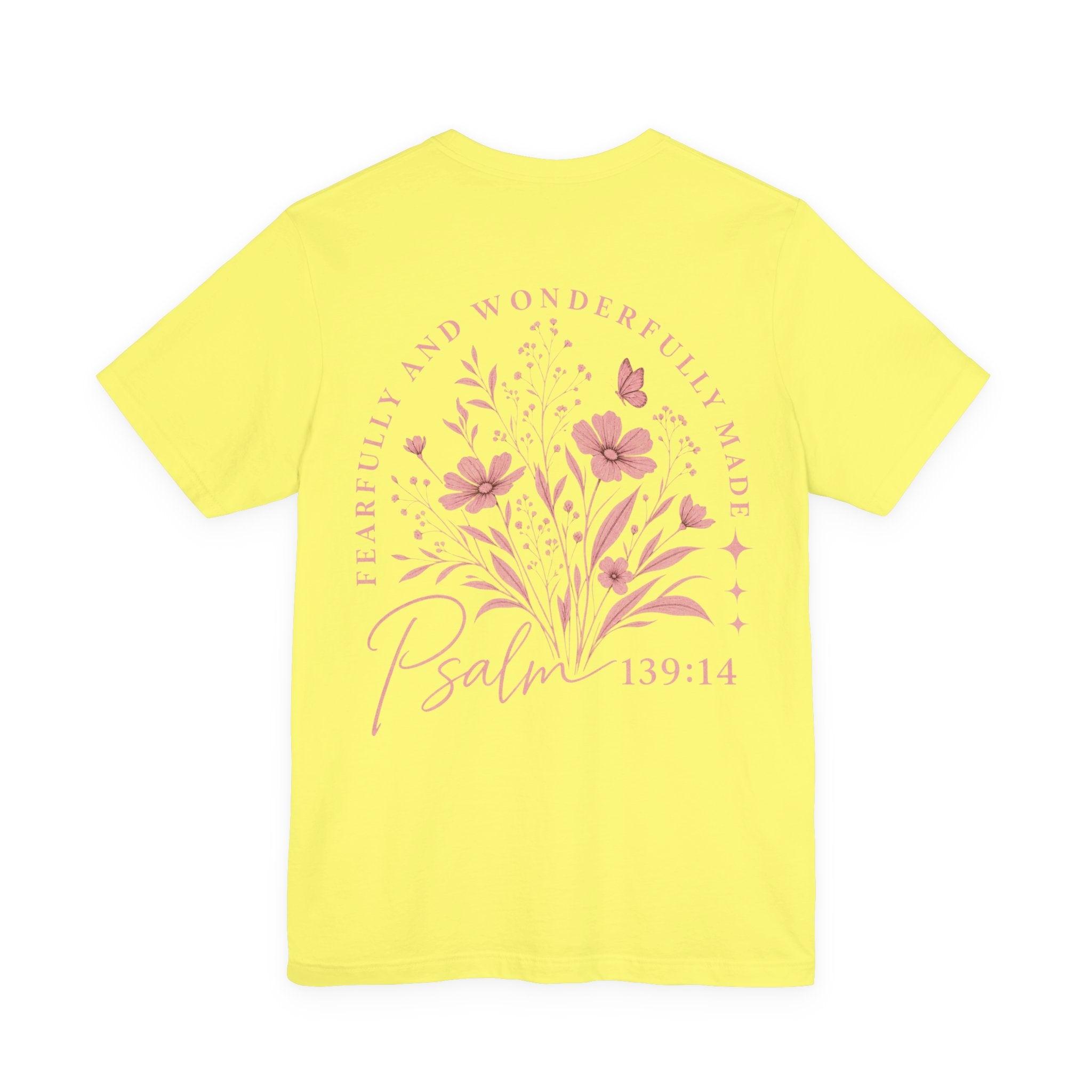 Psalm 139:14 Floral Tee — "Fearfully and Wonderfully Made" Christian T‑Shirt