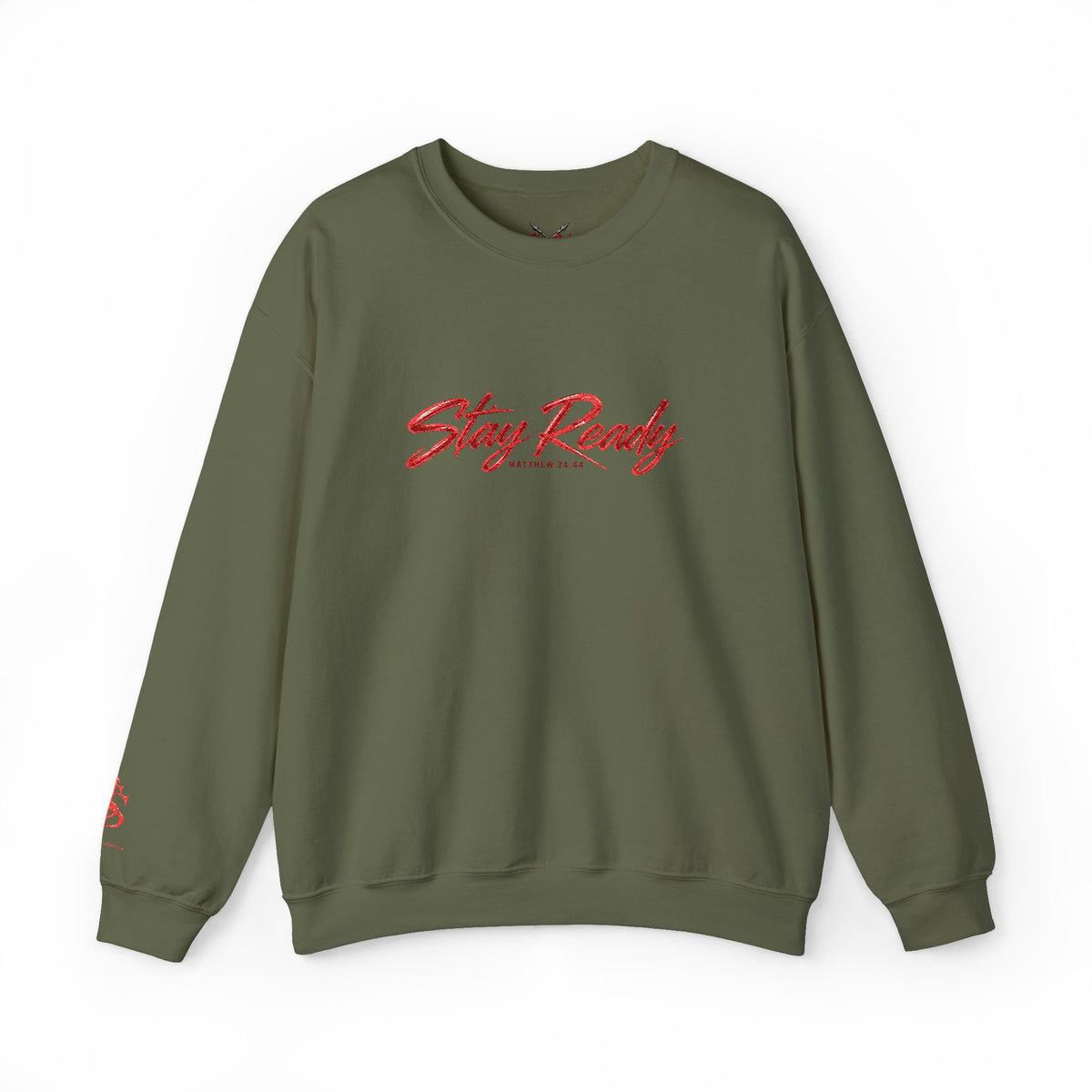 Stay Ready Embroidered Crewneck