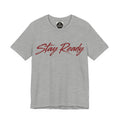 Stay Ready Tee — 'Stay Ready' Graphic Short Sleeve Shirt with Spearhead Scripture Back Print