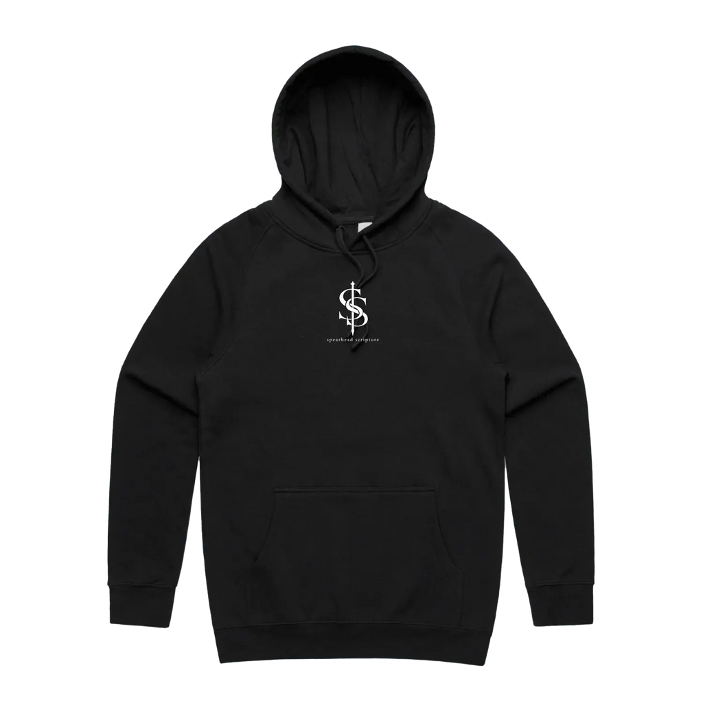 Black front flat lay