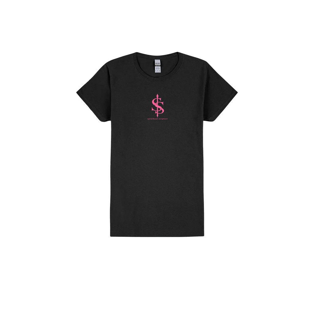 Black front flat lay