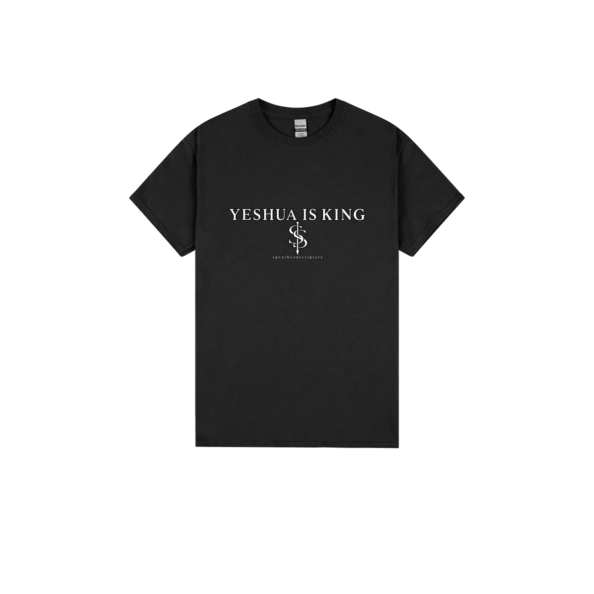 Black front flat lay
