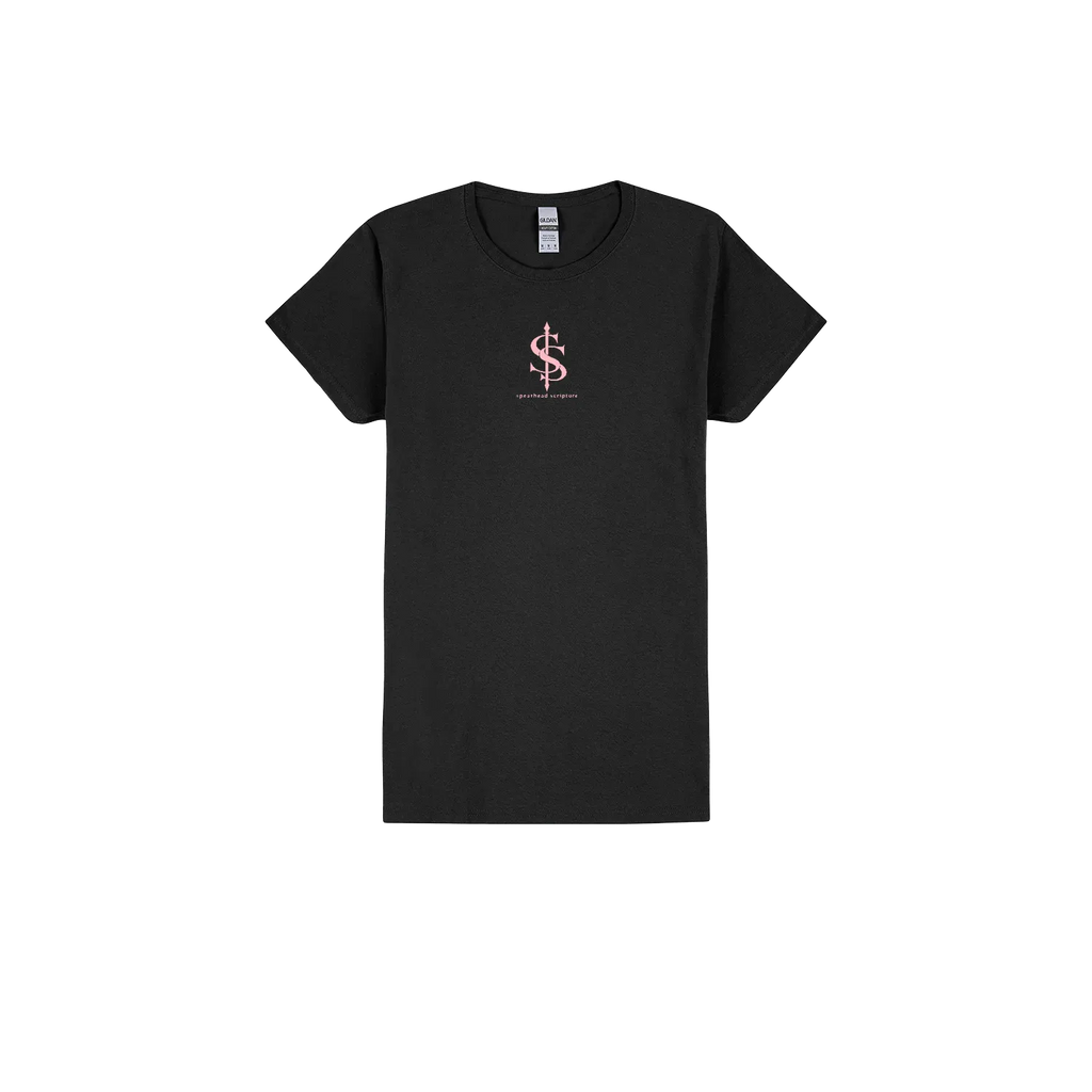 Black front flat lay