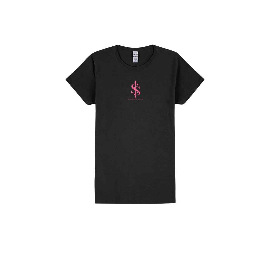 Black front flat lay