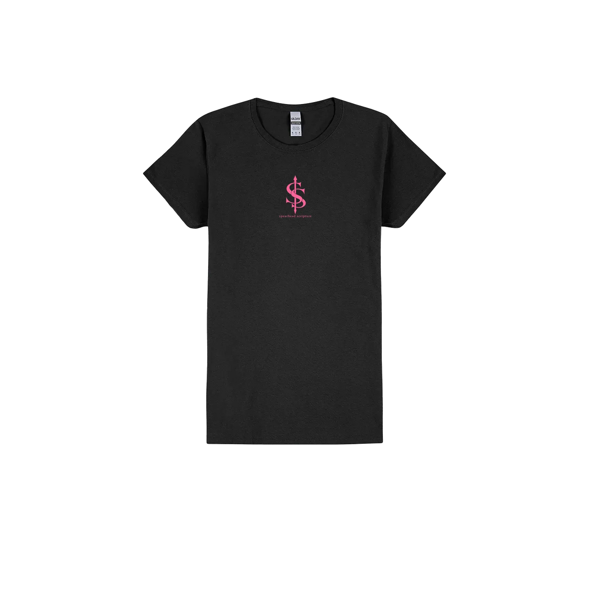 Black front flat lay