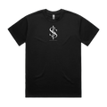 Black front flat lay