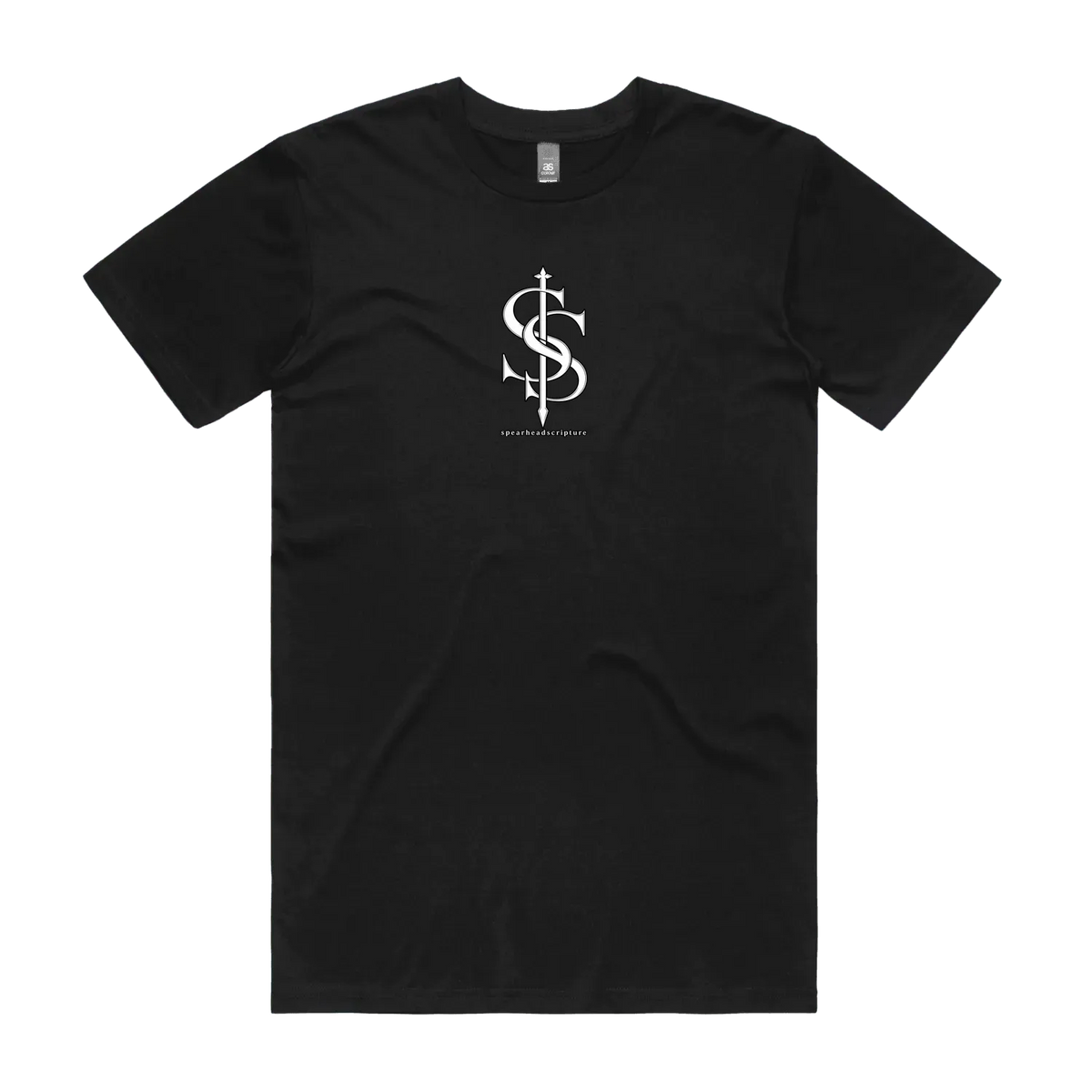 Black front flat lay