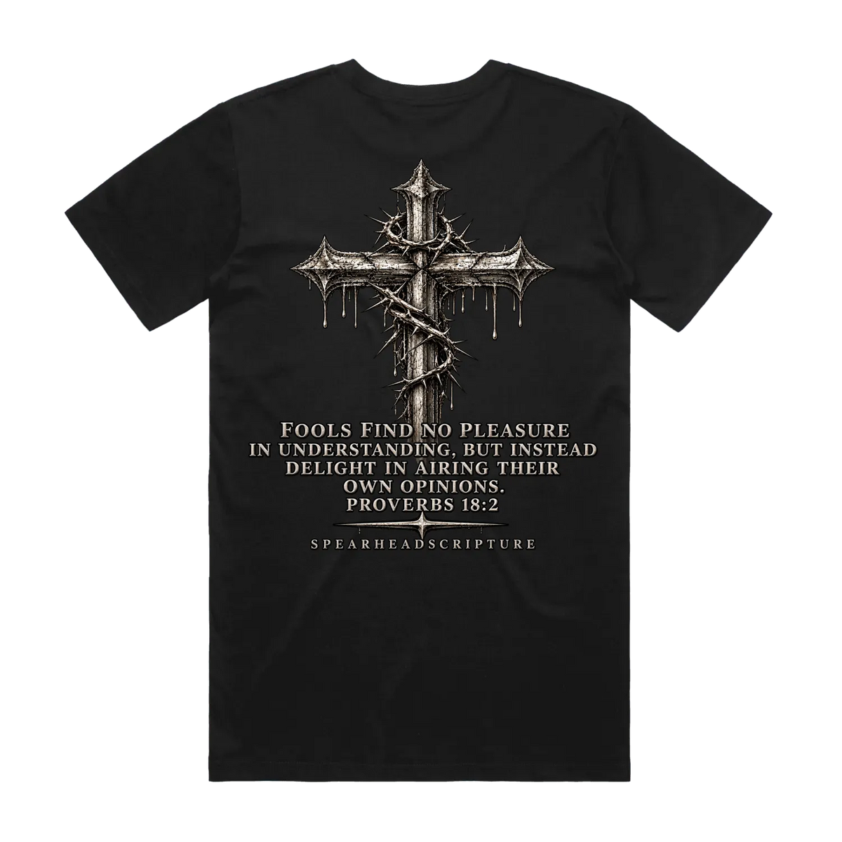 Don’t Be a Fool Tee — Proverbs 18:2