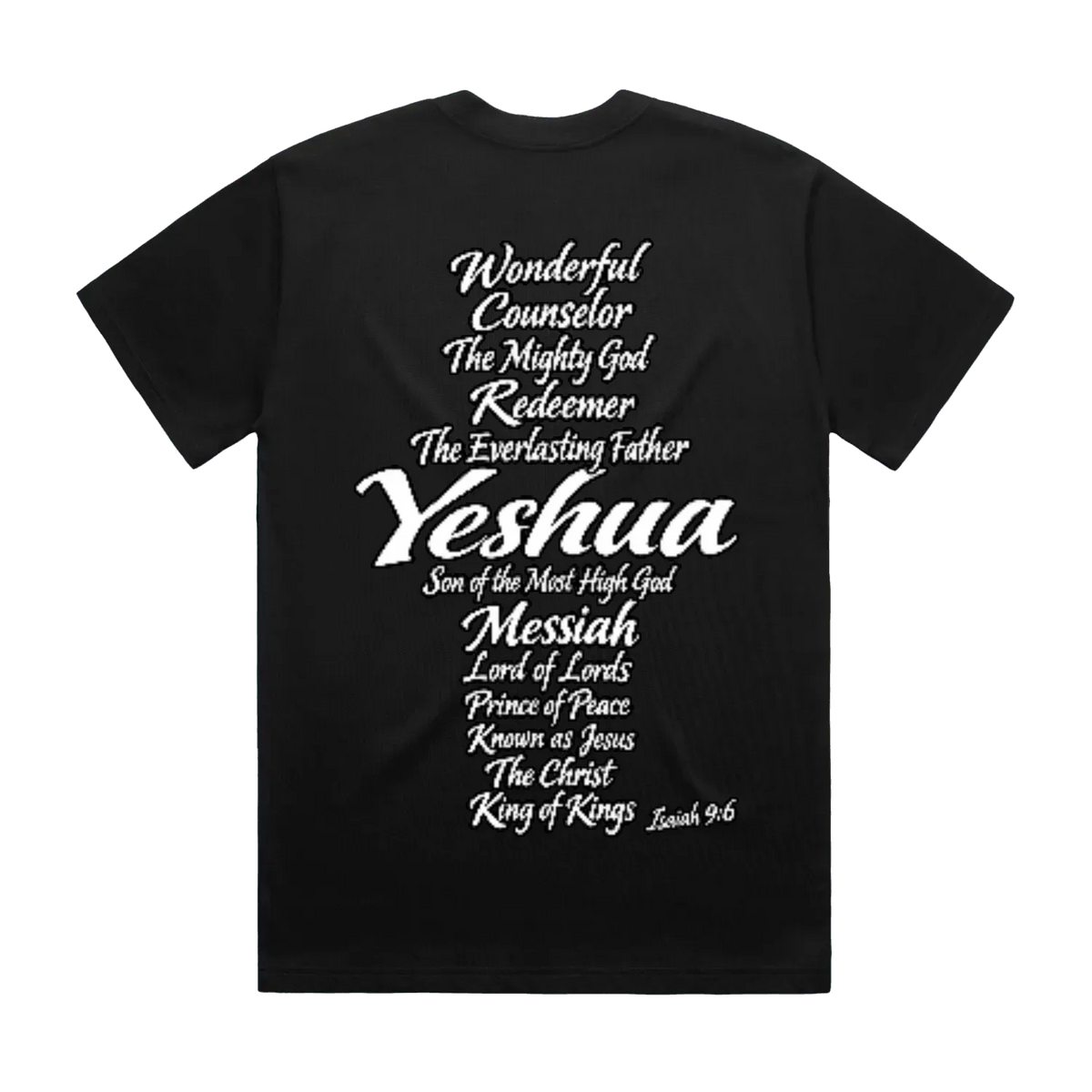 Yeshua Isaiah 9:6 Heavyweight Tee — AS Colour