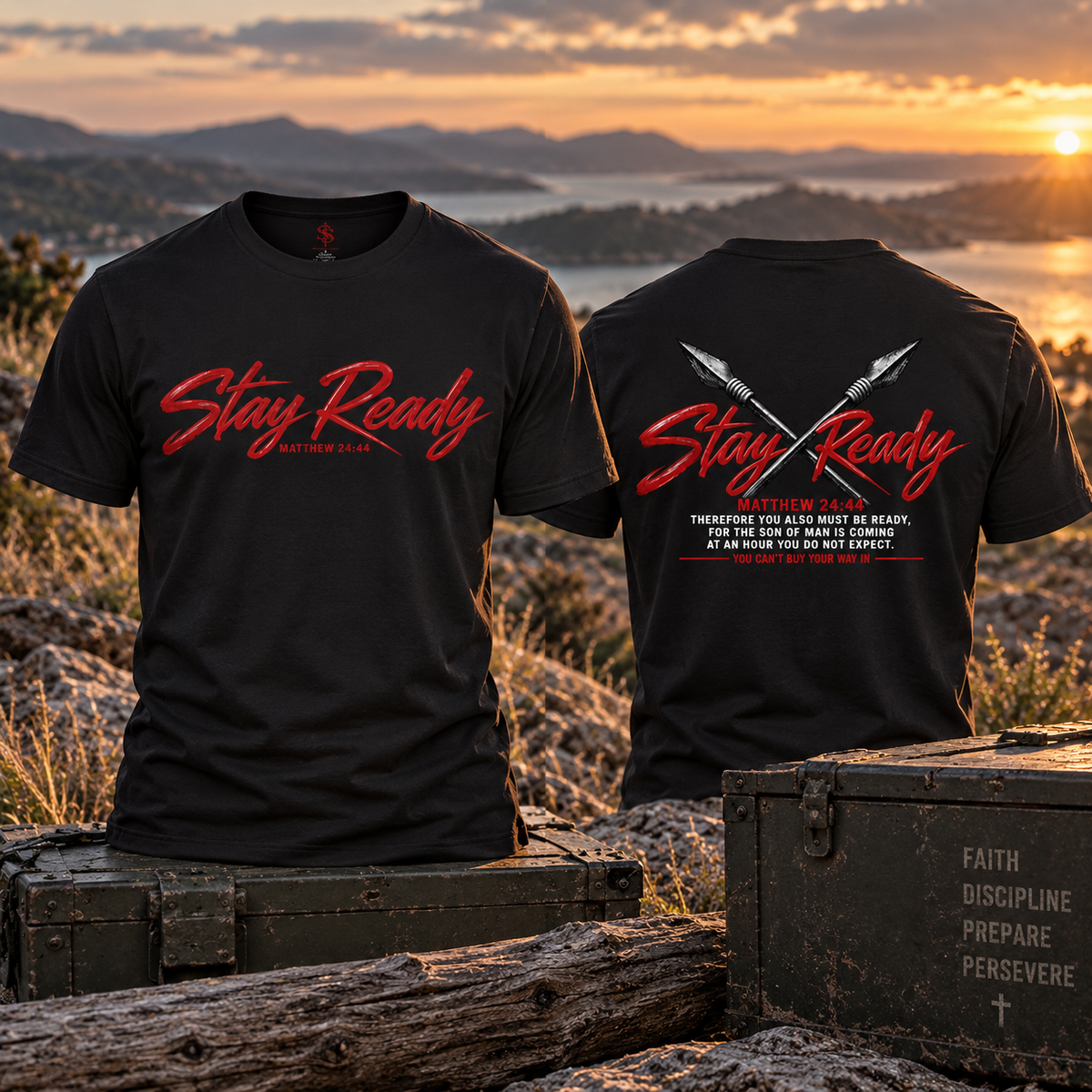Stay Ready Tee — Matthew 24:44