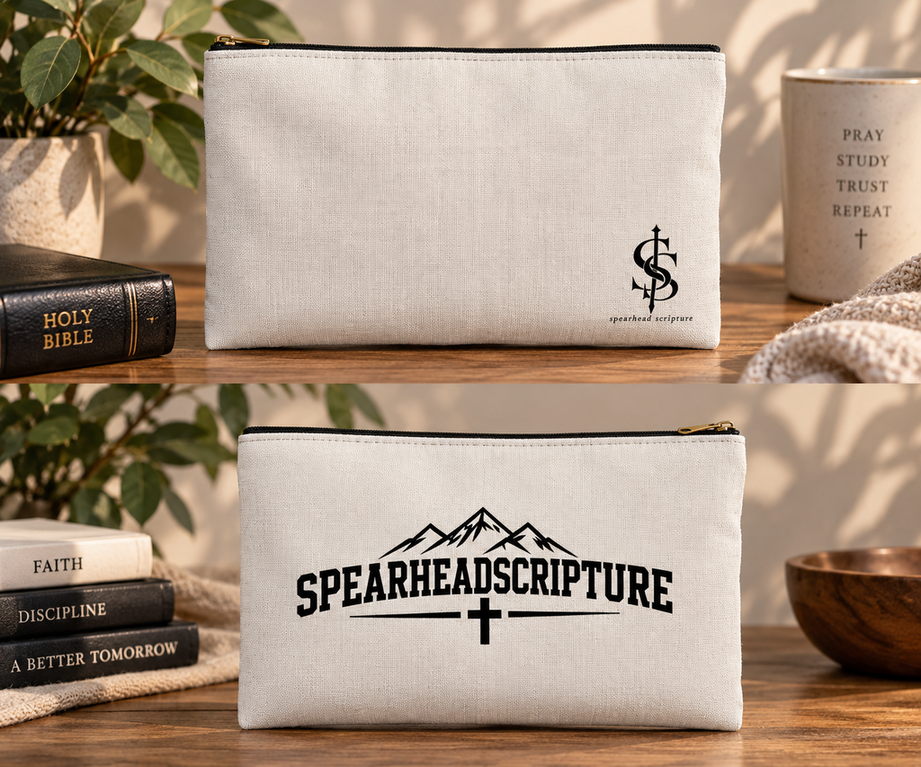 Spearhead Scripture Mountain Logo Pouch