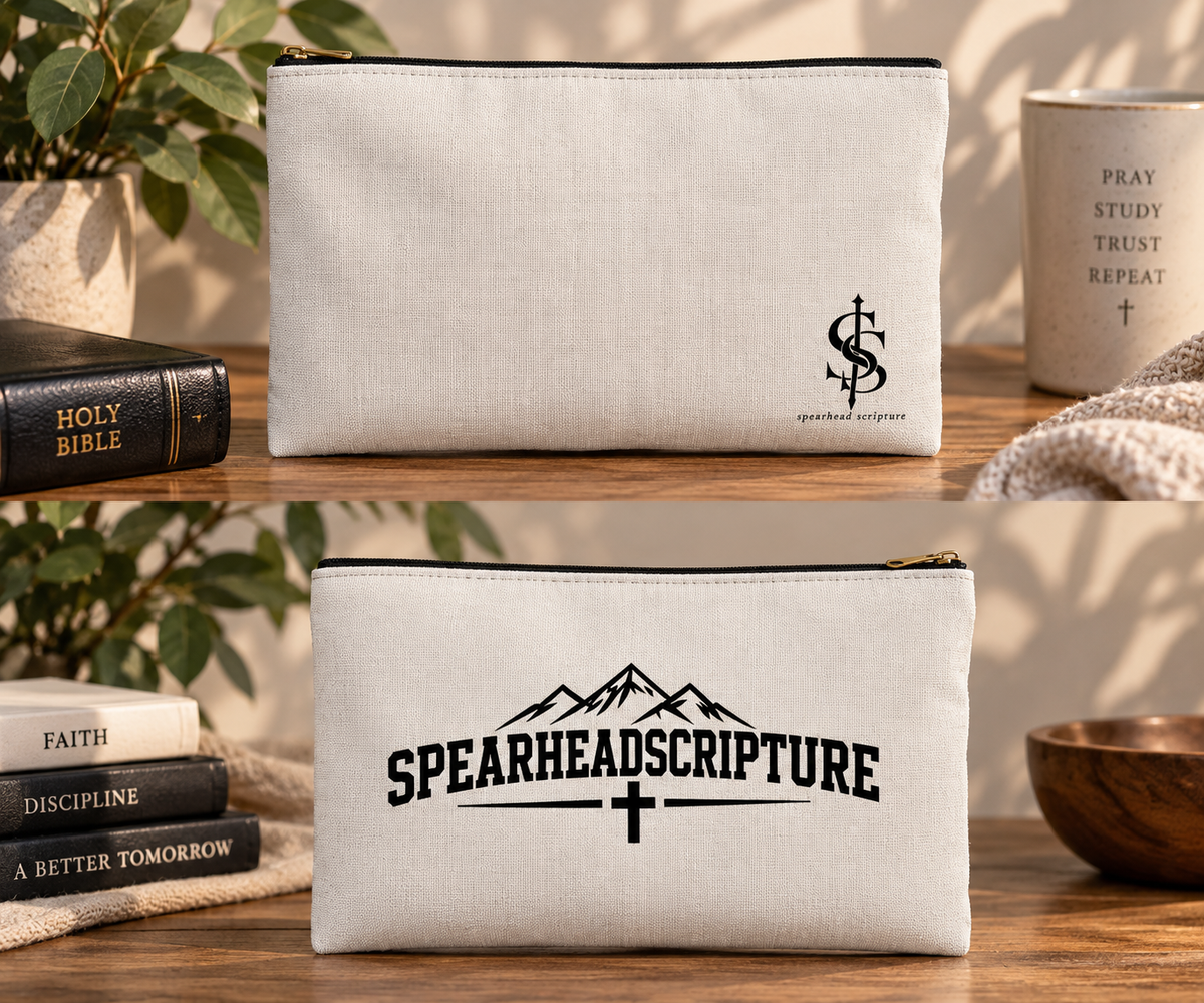 Spearhead Scripture Mountain Logo Pouch