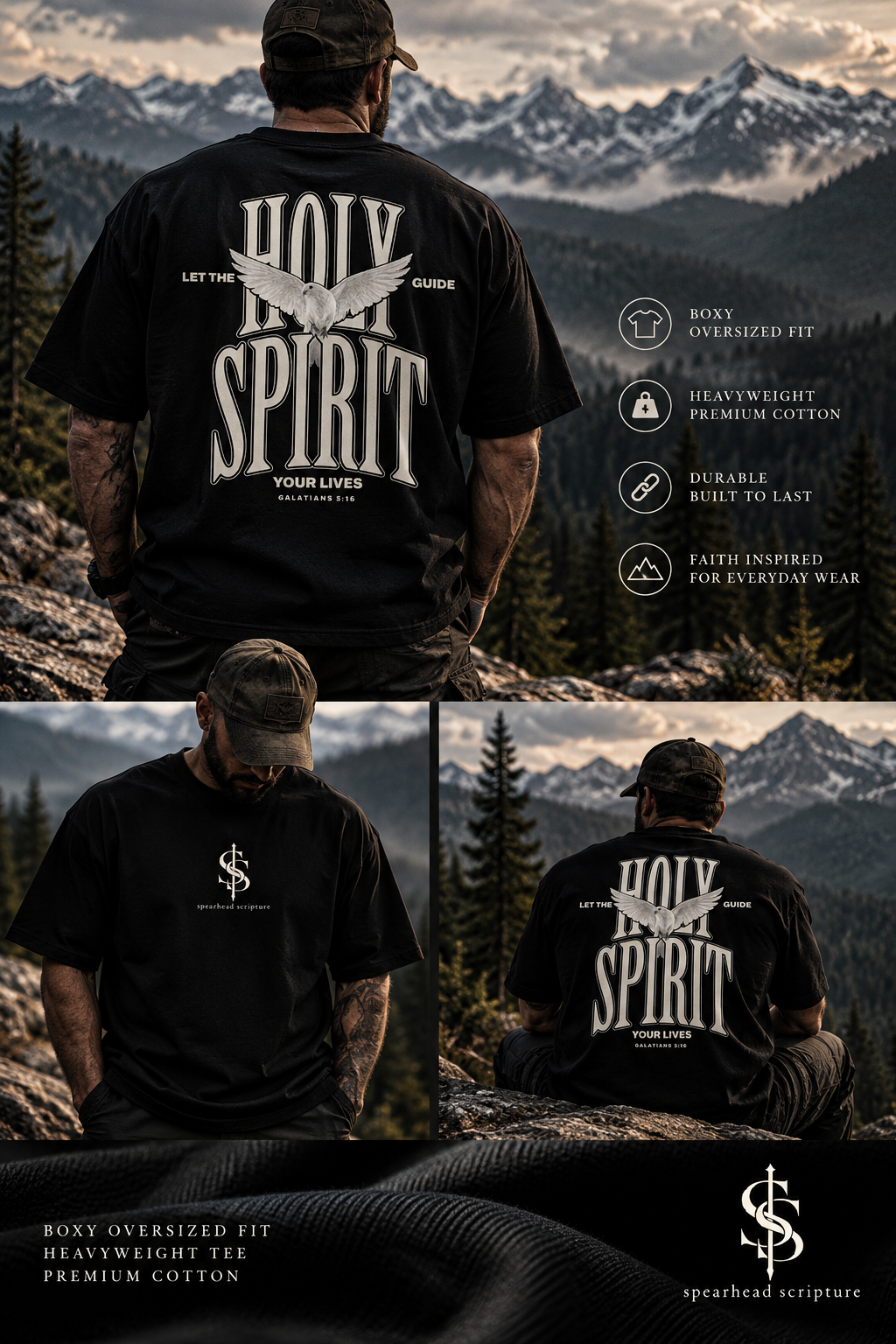 Holy Spirit Heavyweight Tee — AS Colour