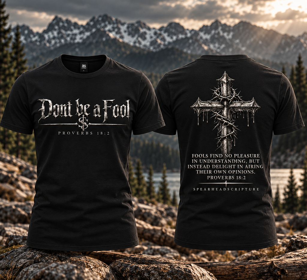 Don’t Be a Fool Tee — Proverbs 18:2