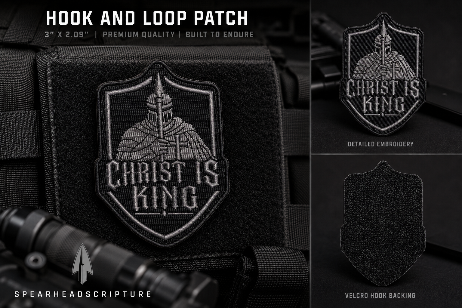 Christ Is King Patch
