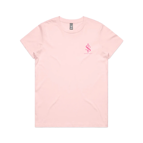 Pink front flat lay