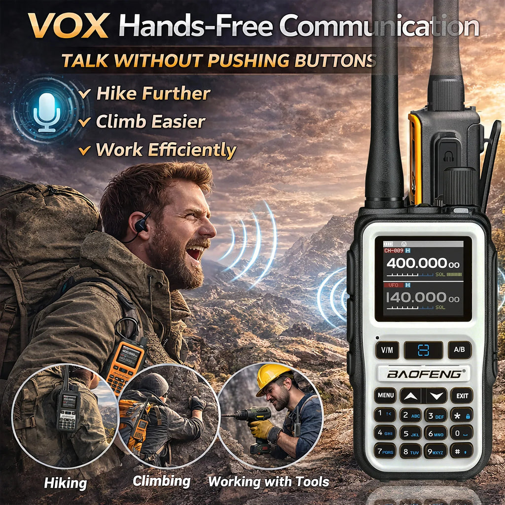 2 Pack BAOFENG 5R Mini Compact Dual-Band Handheld Radio
