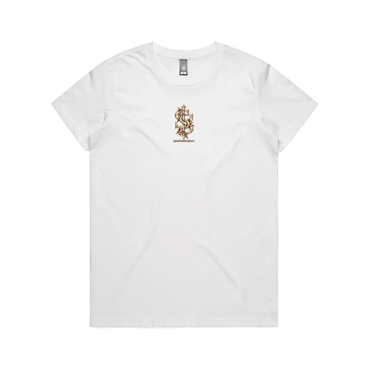 White front flat lay