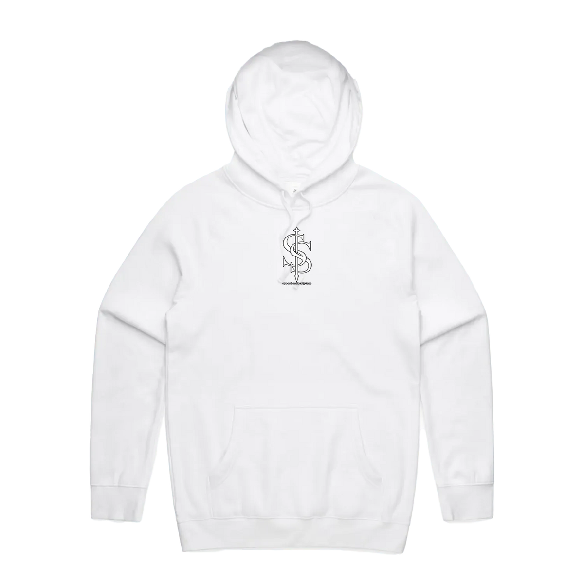 White front flat lay