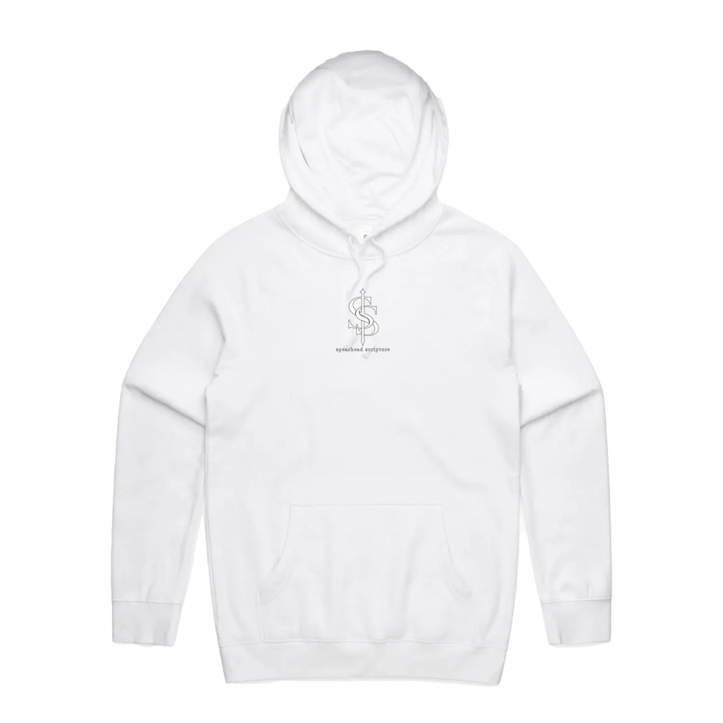 White front flat lay